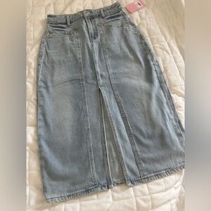 New! Juicy Couture Light Blue Denim Skirt